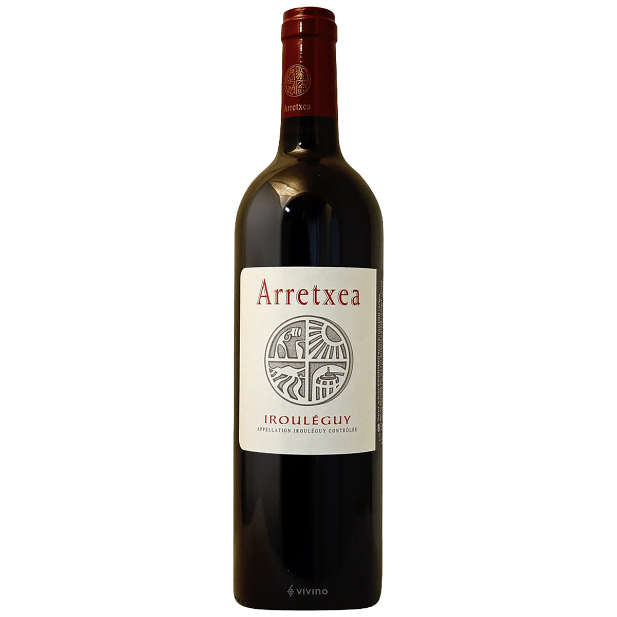 Bottle of Domaine Arretxea Irouléguy Rouge biodynamic Basque red wine