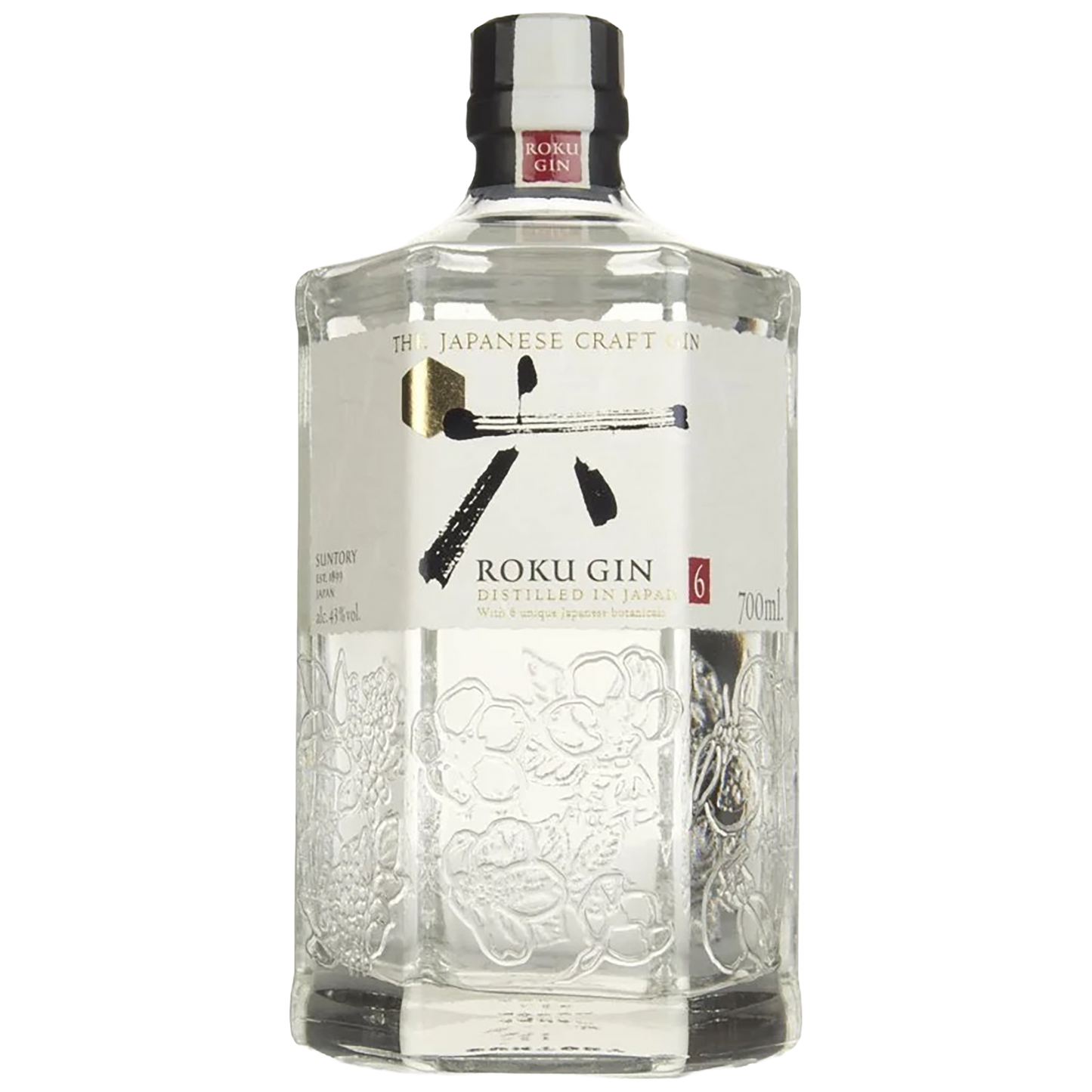A bottle of Beam Suntory Roku Gin