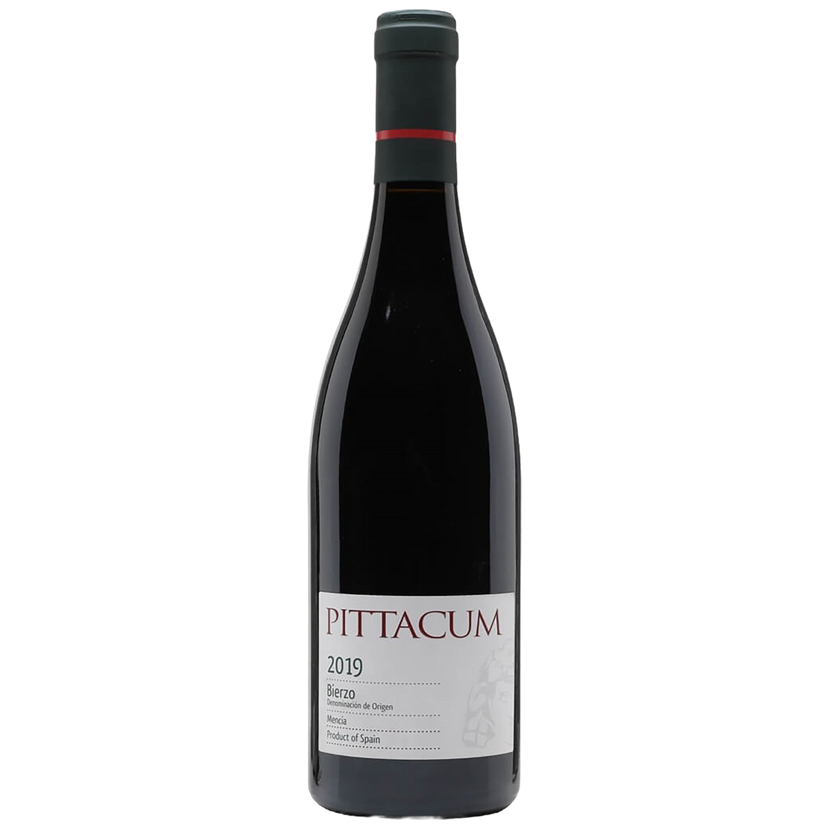 A bottle of Bodega Pittacum Bierzo Tinto