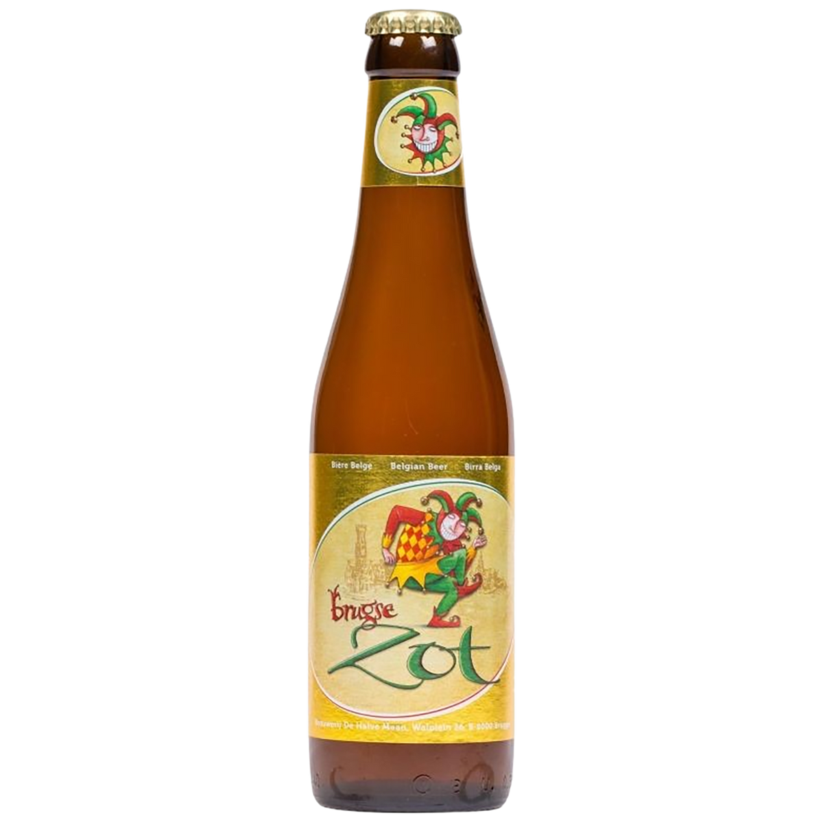 A bottle of Bingeze Zot belgian beer,.