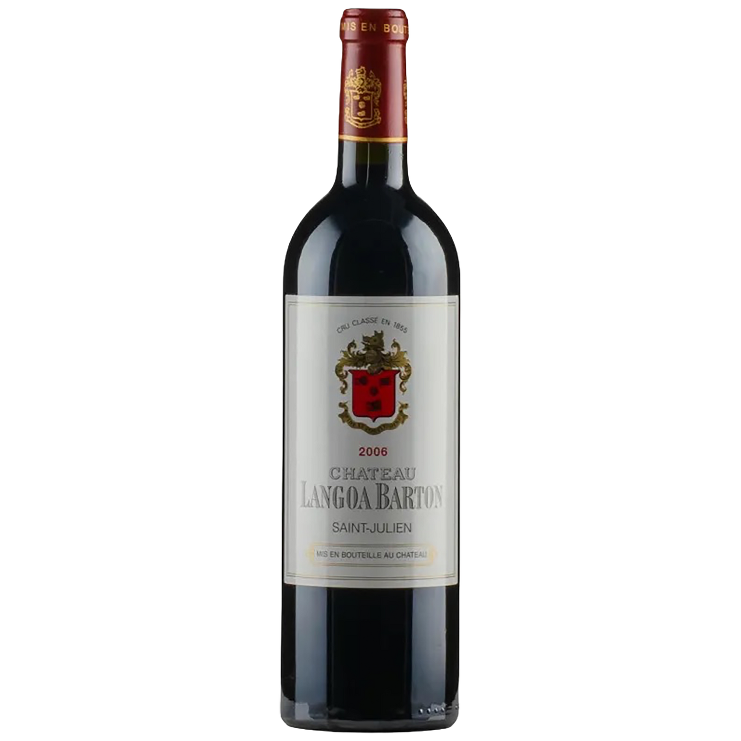 A bottle of Château Langoa Barton Saint-Julien