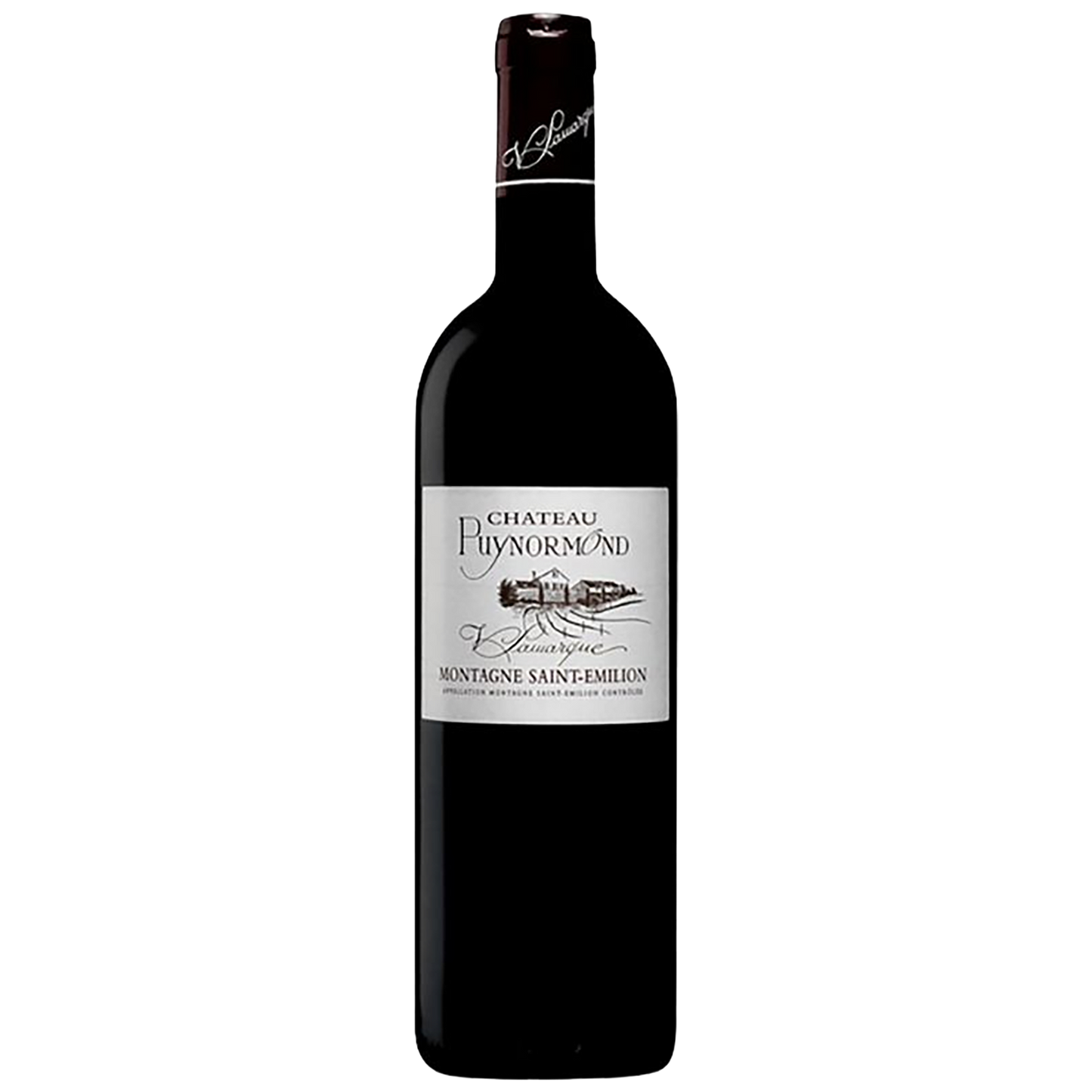 a half bottle of Château Puynormond Montagne Saint-Emilion