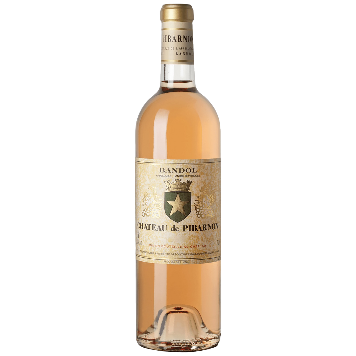 A bottle of Château de Pibarnon Rosé