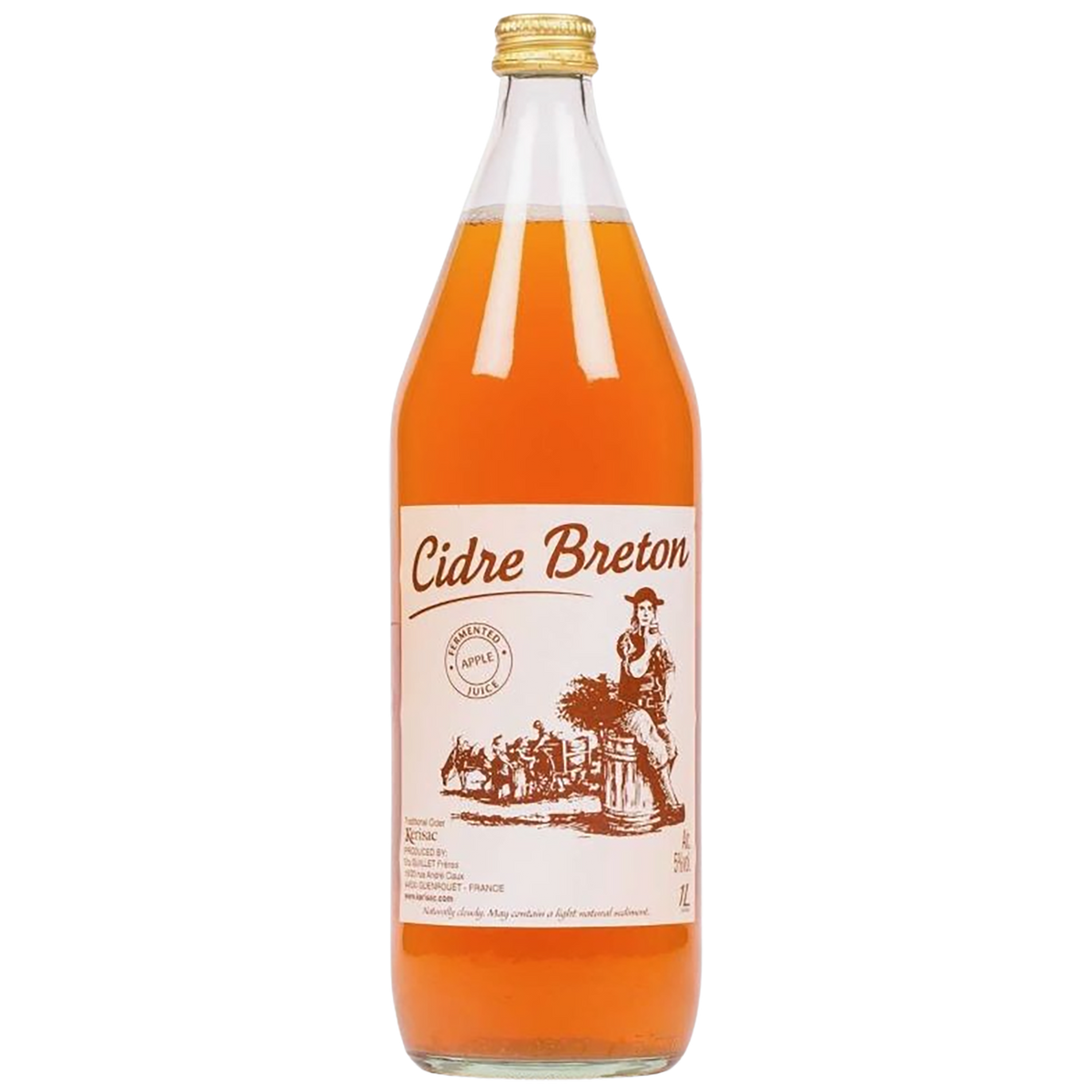 A large bottle of Cidre Breton