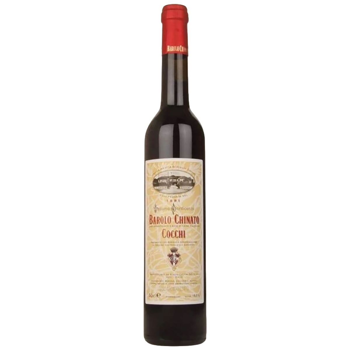 A bottle of Barolo Chinato Cocchi Vermouth