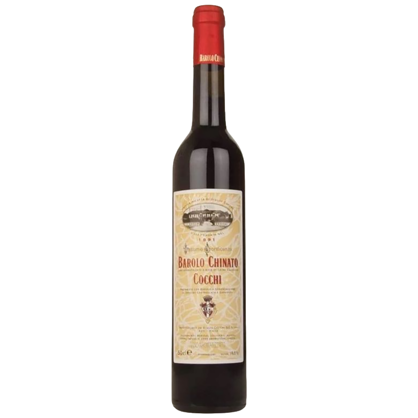 A bottle of Barolo Chinato Cocchi Vermouth