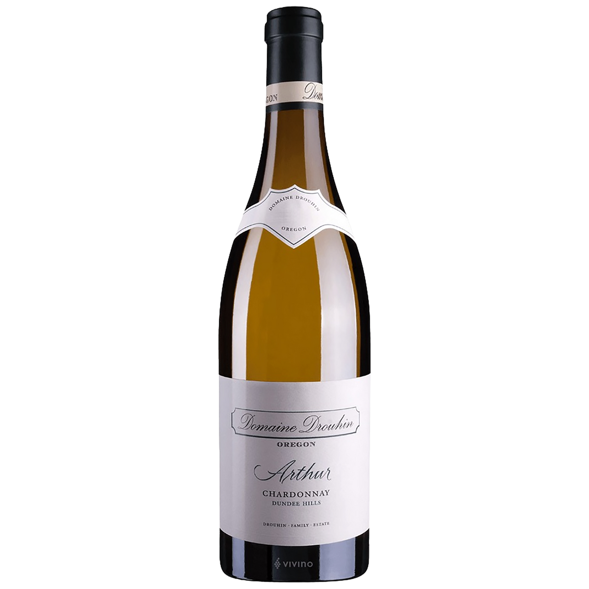 A bottle of Domaine Drouhin Oregon Arthur Chardonnay