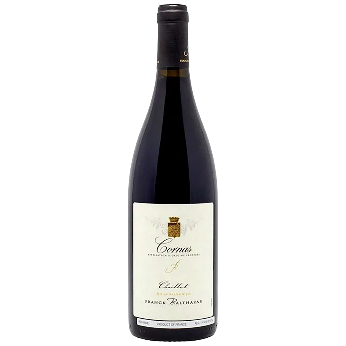 a bottle of Domaine Balthazar Cornas Chaillot