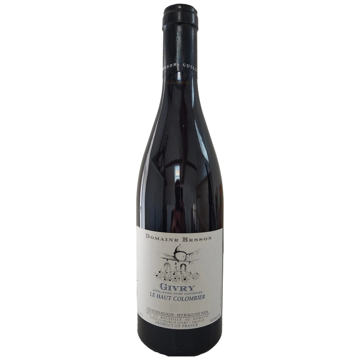A bottle of Domaine Besson Givry Le Haut Colombier