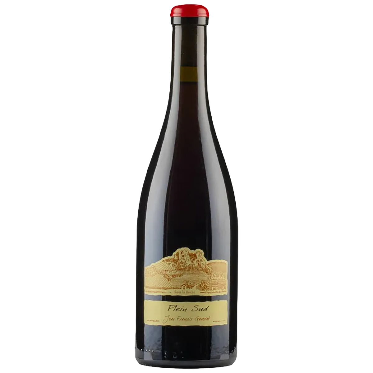 A bottle of Domaine Ganevat Plein Sud Trousseau from Jura, available at Blenheim Vintners St John's Wood.
