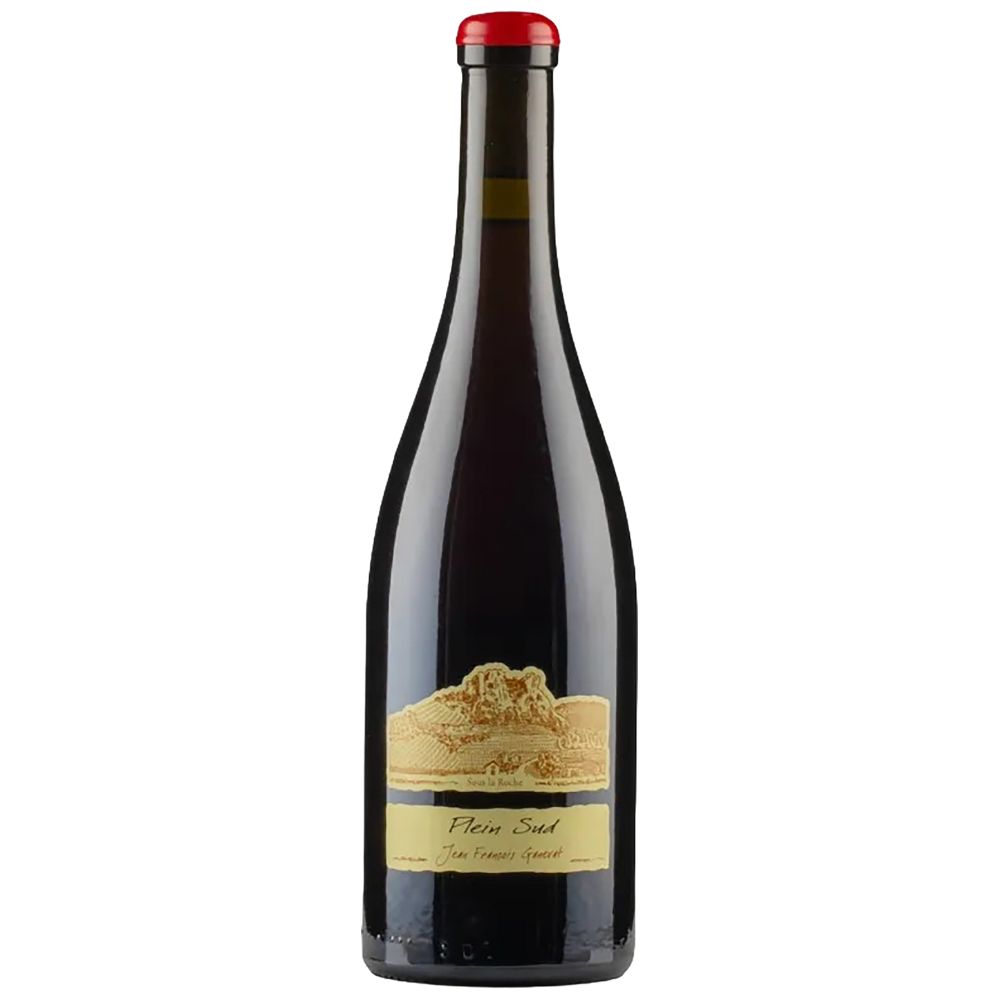 A bottle of Domaine Ganevat Plein Sud Trousseau from Jura, available at Blenheim Vintners St John's Wood.