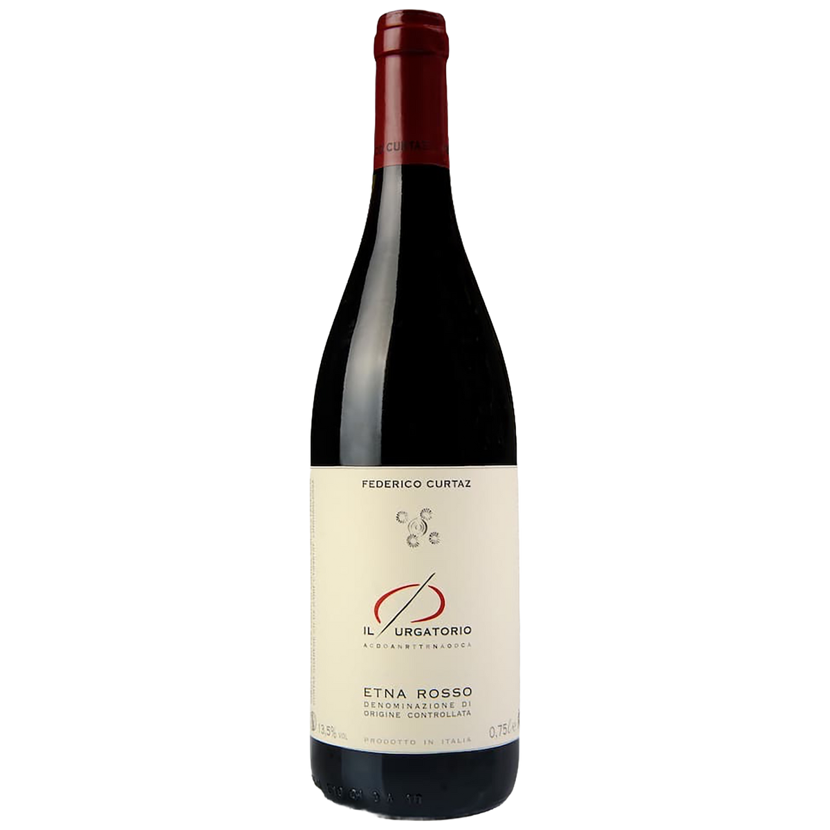 A bottle of Federico Curtaz Il Purgatorio Etna Rosso