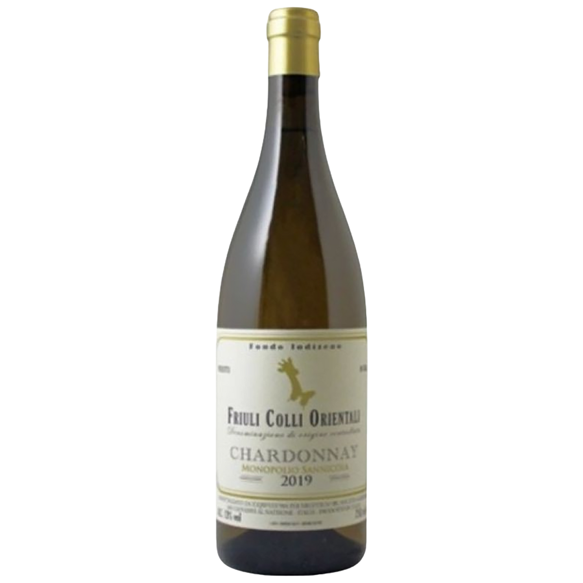 A bottle of Fondo Indizeno Monopolia Sannicola