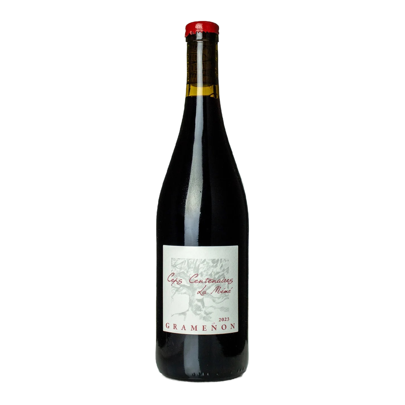 A bottle of Gramenon Ceps Centenaires La Meme Côtes du Rhône