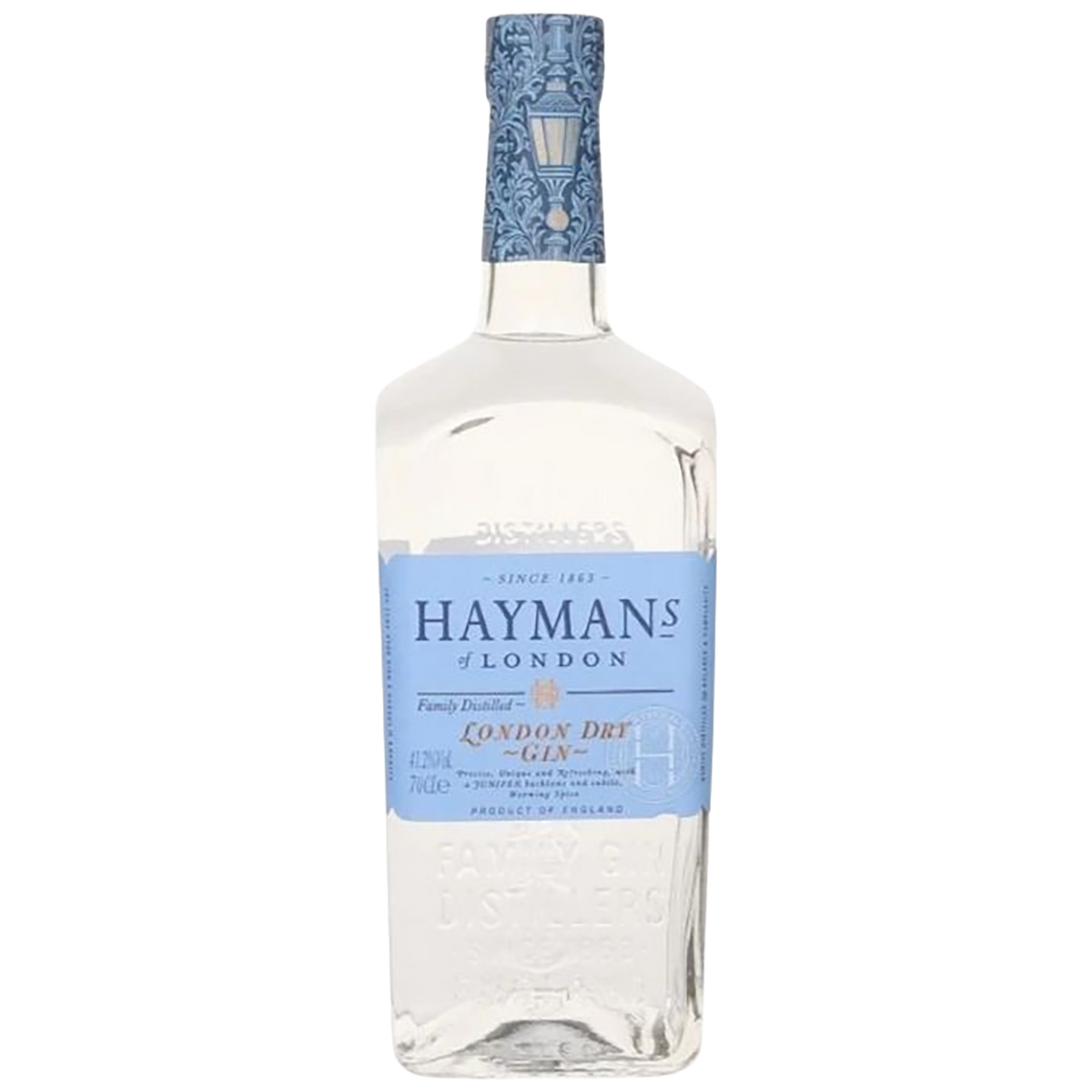 A bottle of Hayman's London Dry Gin