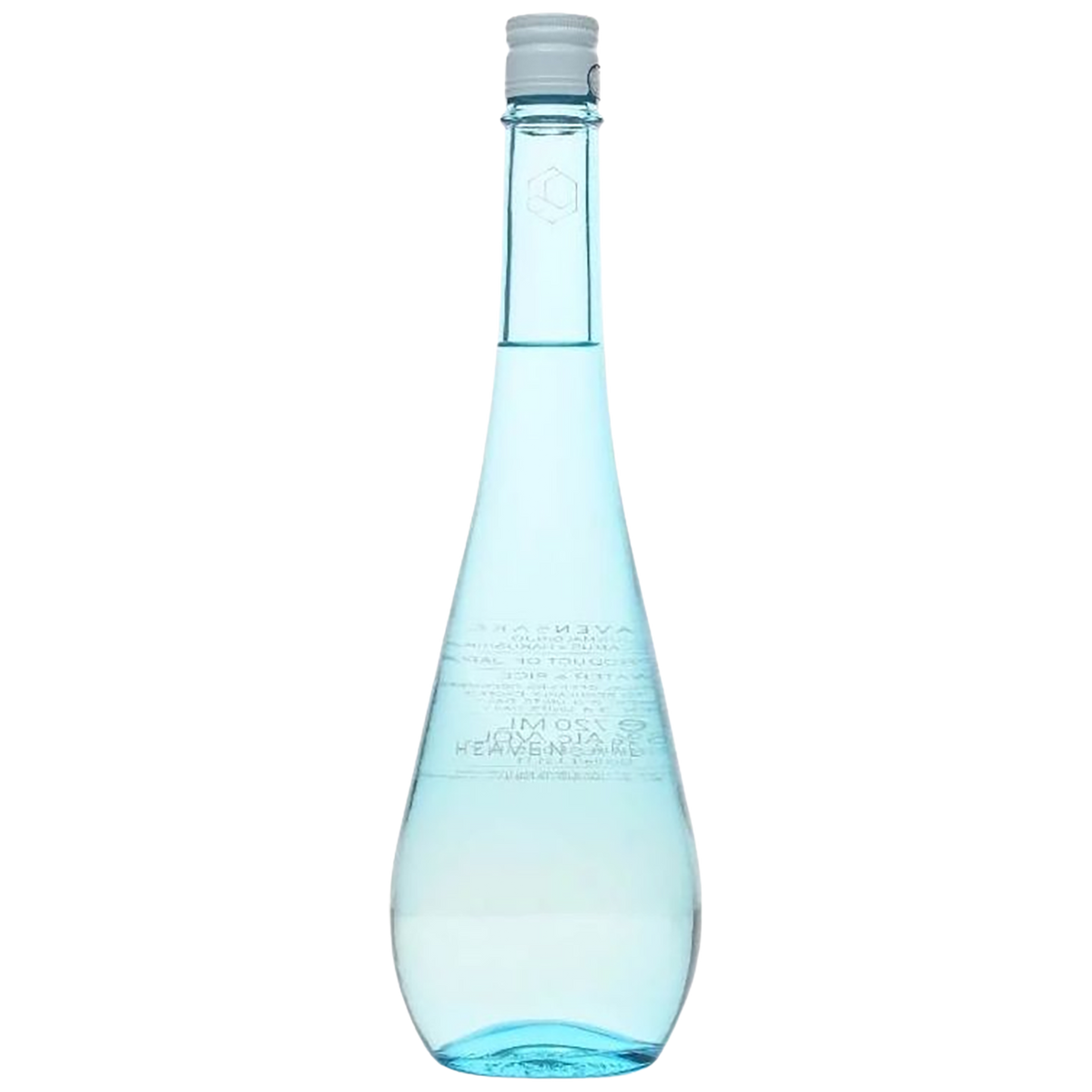 A bottle of Heavensake Label Azur