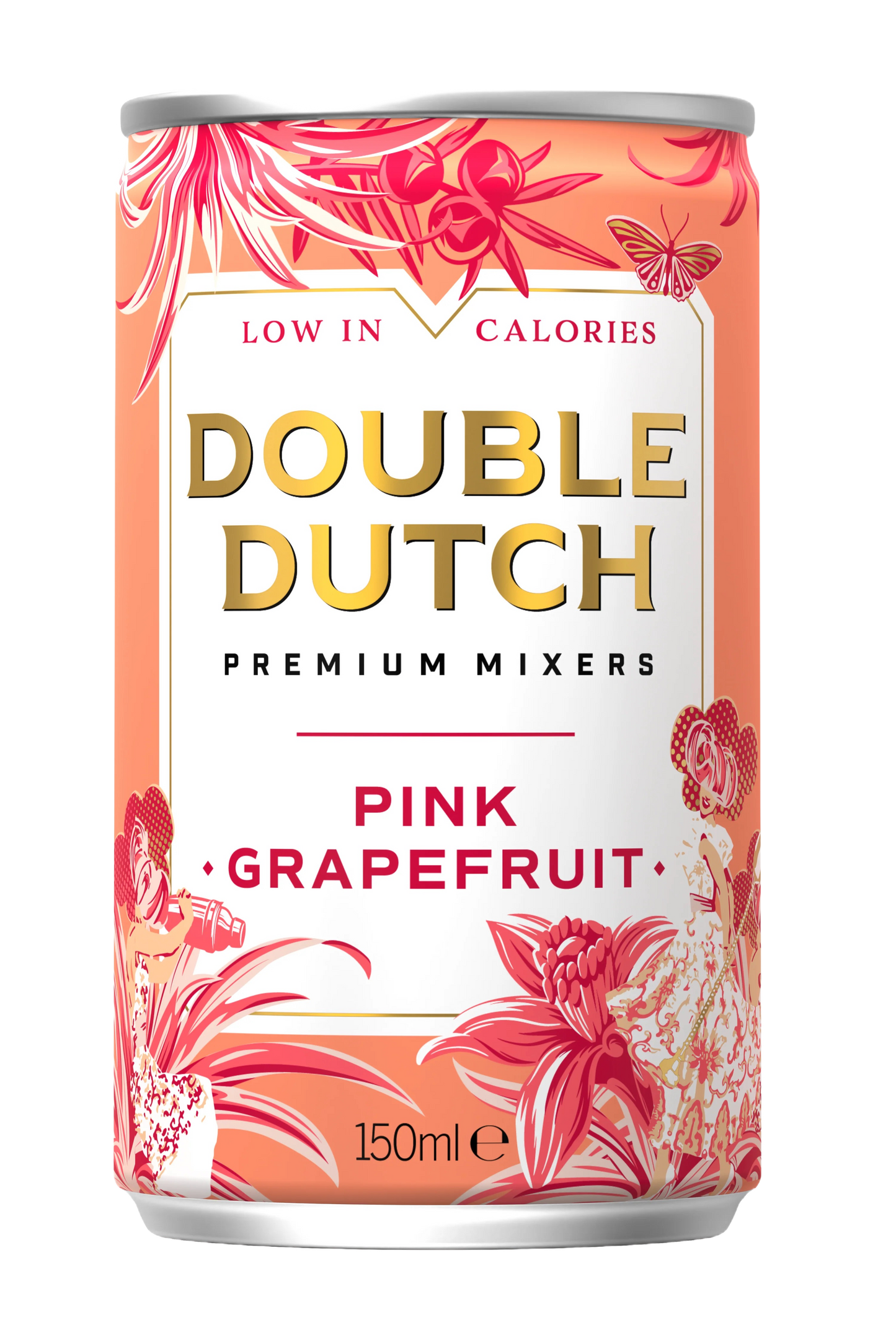 Double Dutch Pink Grapefruit Soda Single Can 150ml