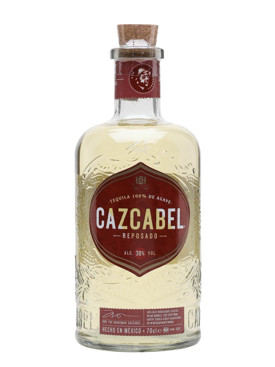 Bottle of Cazcabel reposado tequila stored at Blenheim Vintners in St John's Wood NW8