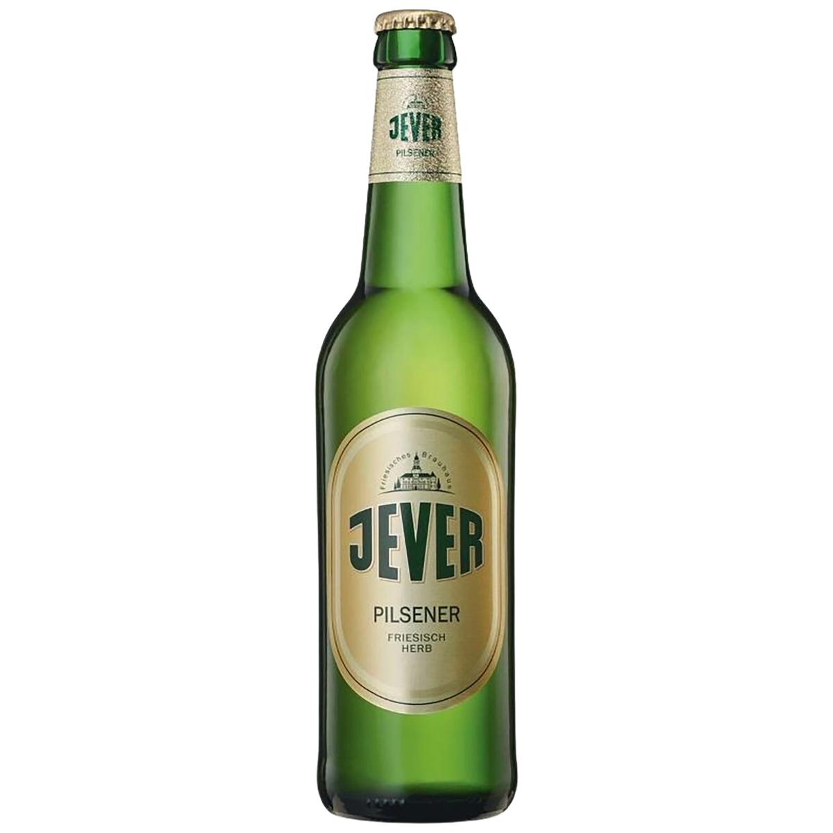 A bottle of Jever Pilsner