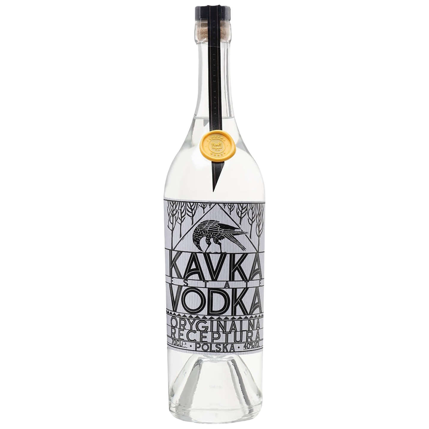 A bottle of Kavka Vodka Original
