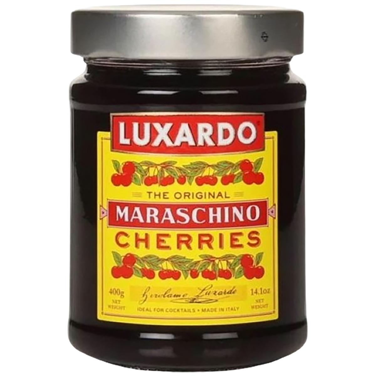 A jar of Luxardo Maraschino Cherries