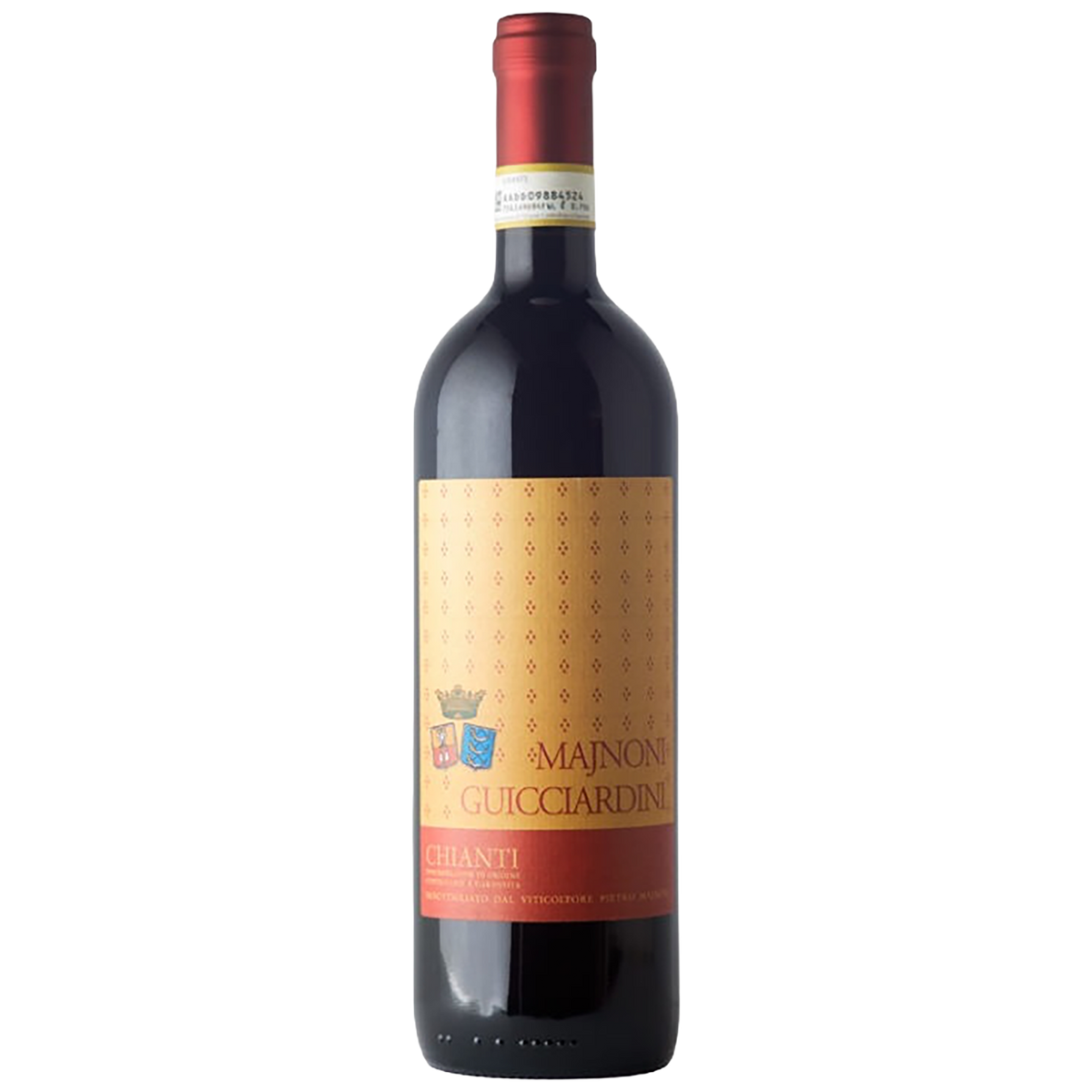 A bottle of Majnoni Guicciardini Chianti DOCG Superiore