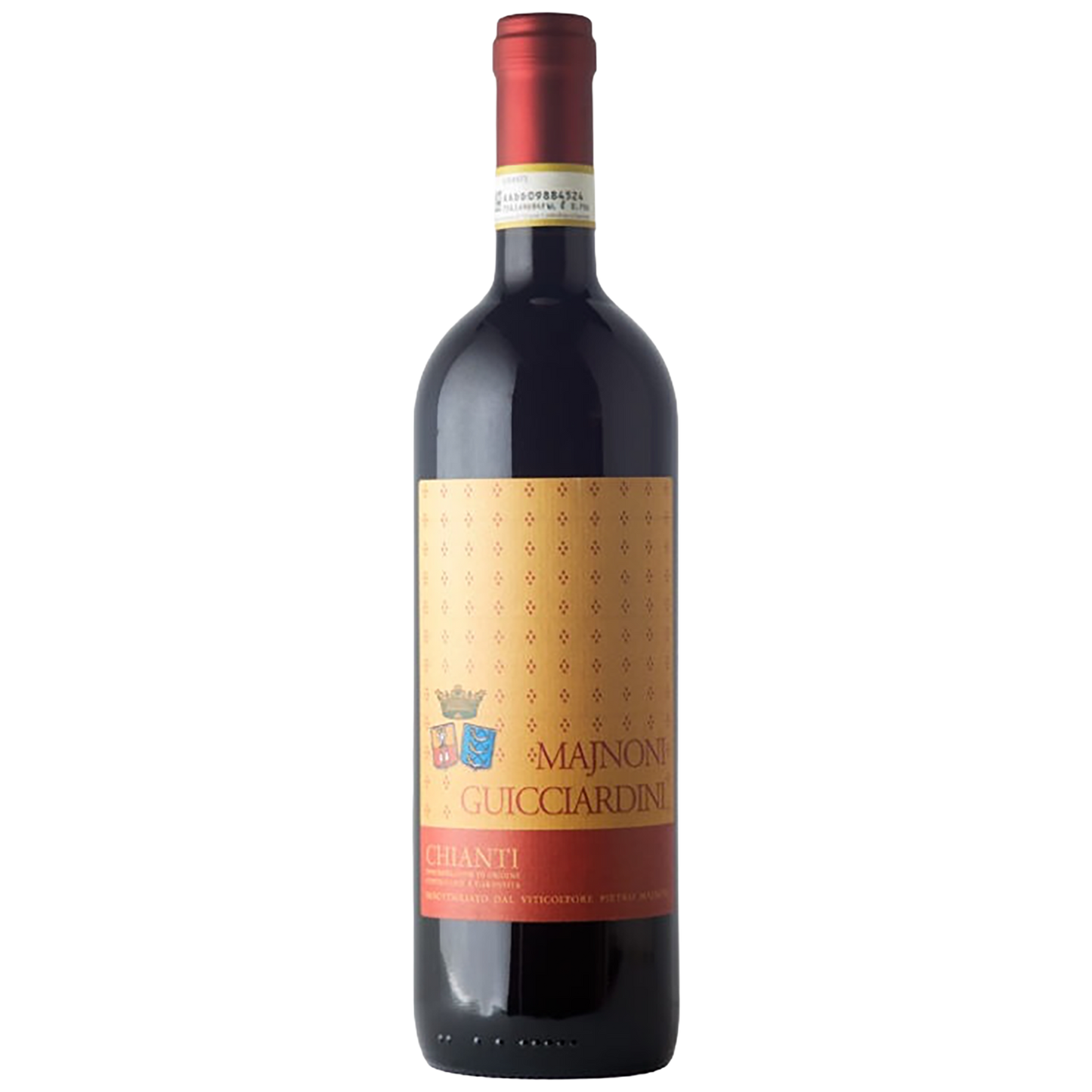 A bottle of Majnoni Guicciardini Chianti DOCG Superiore