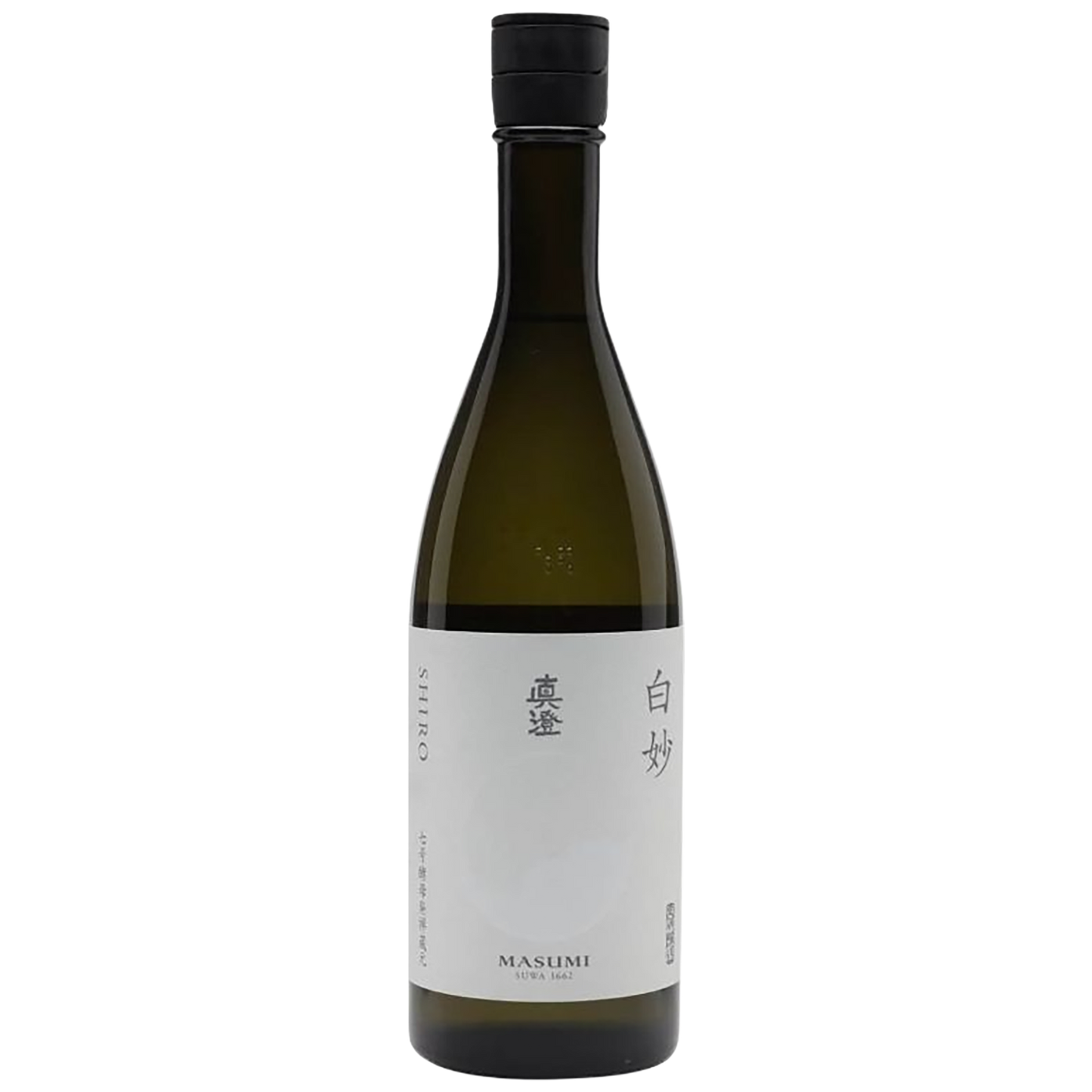 A bottle of Masumi Shiro Sake