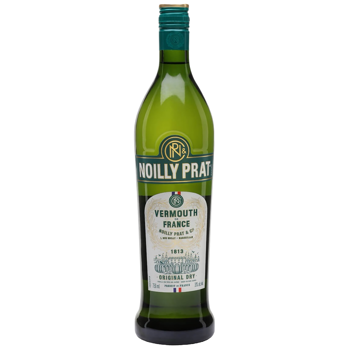 A bottle of Noilly Prat Vermouth Dry