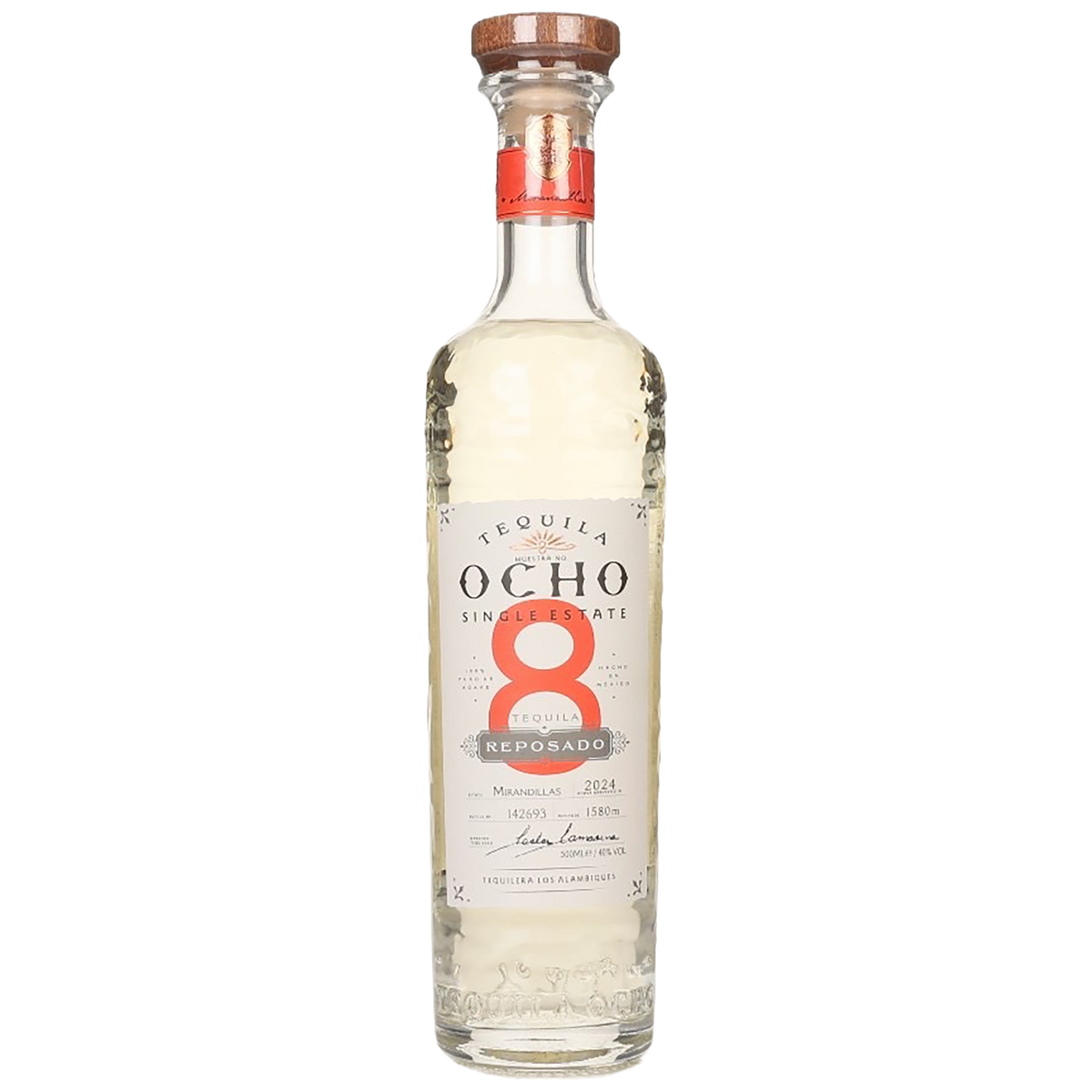 A bottle of Ocho Reposado