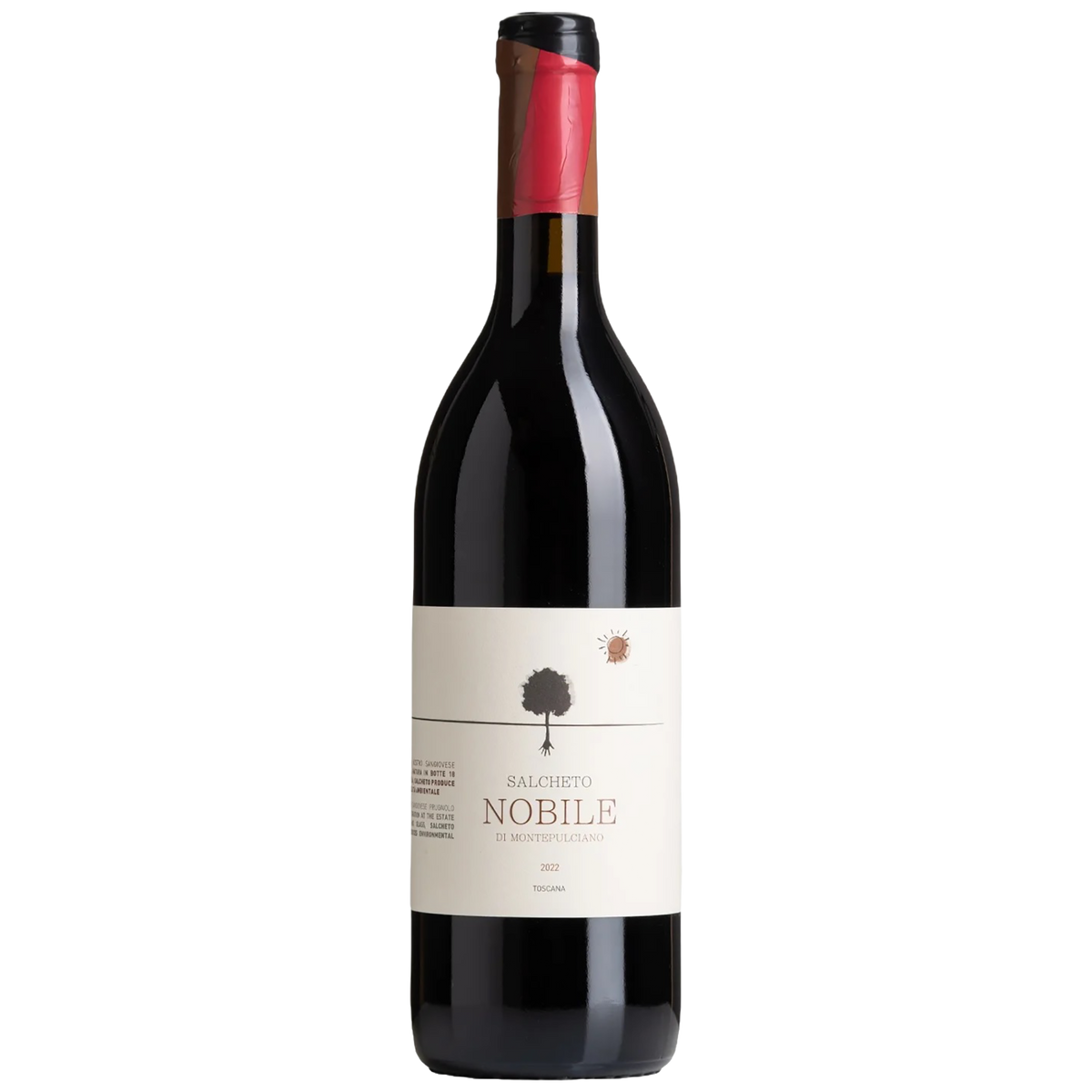 A bottle of Salcheto Vino Nobile di Montepulciano