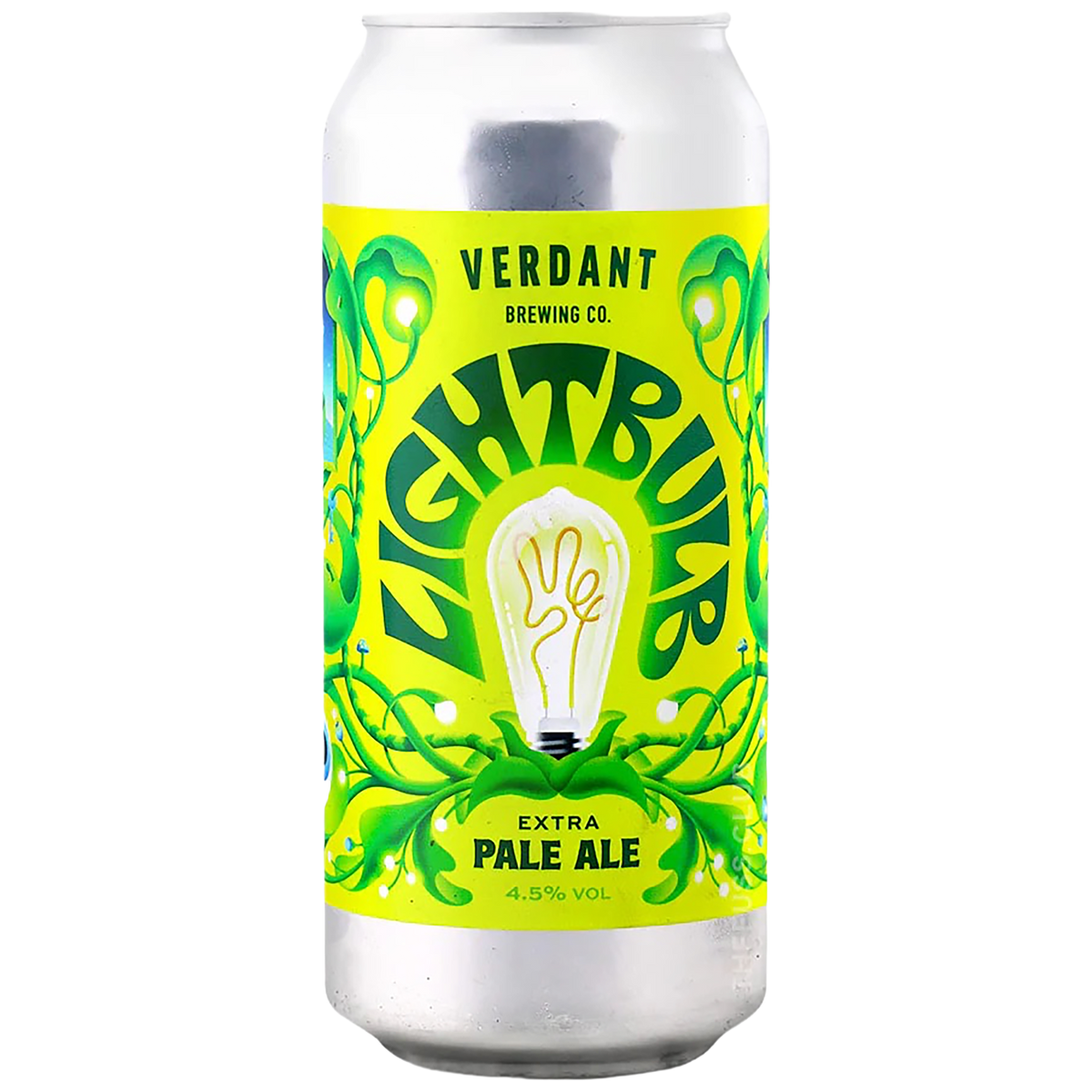 A can of Verdant Lightbulb Extra Pale Ale