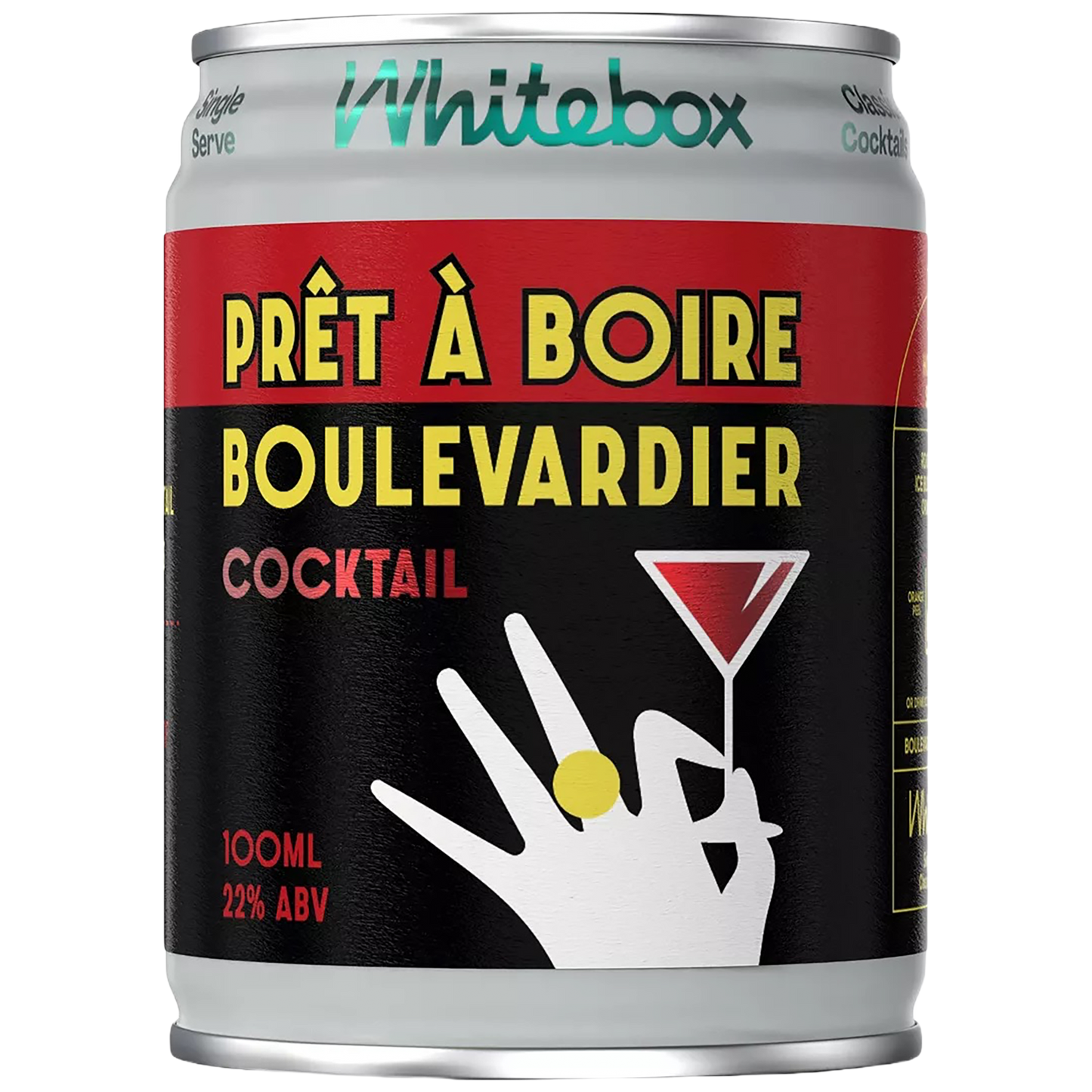 A can of Whitebox Prêt à Boire Boulevardier