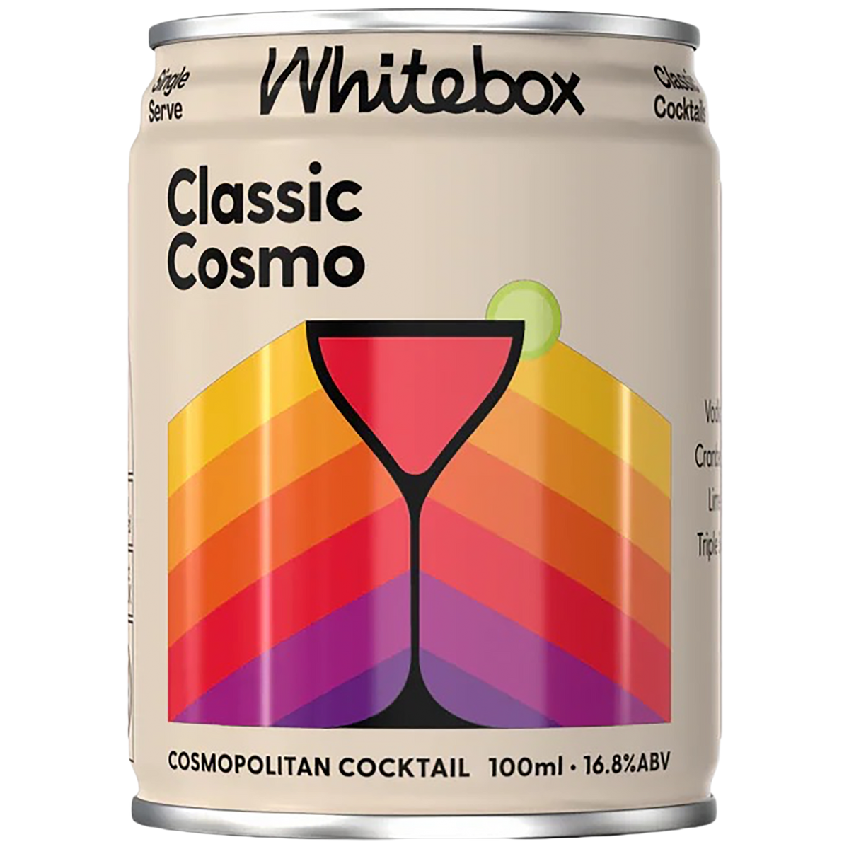 A can of Whitebox Classic Cosmo