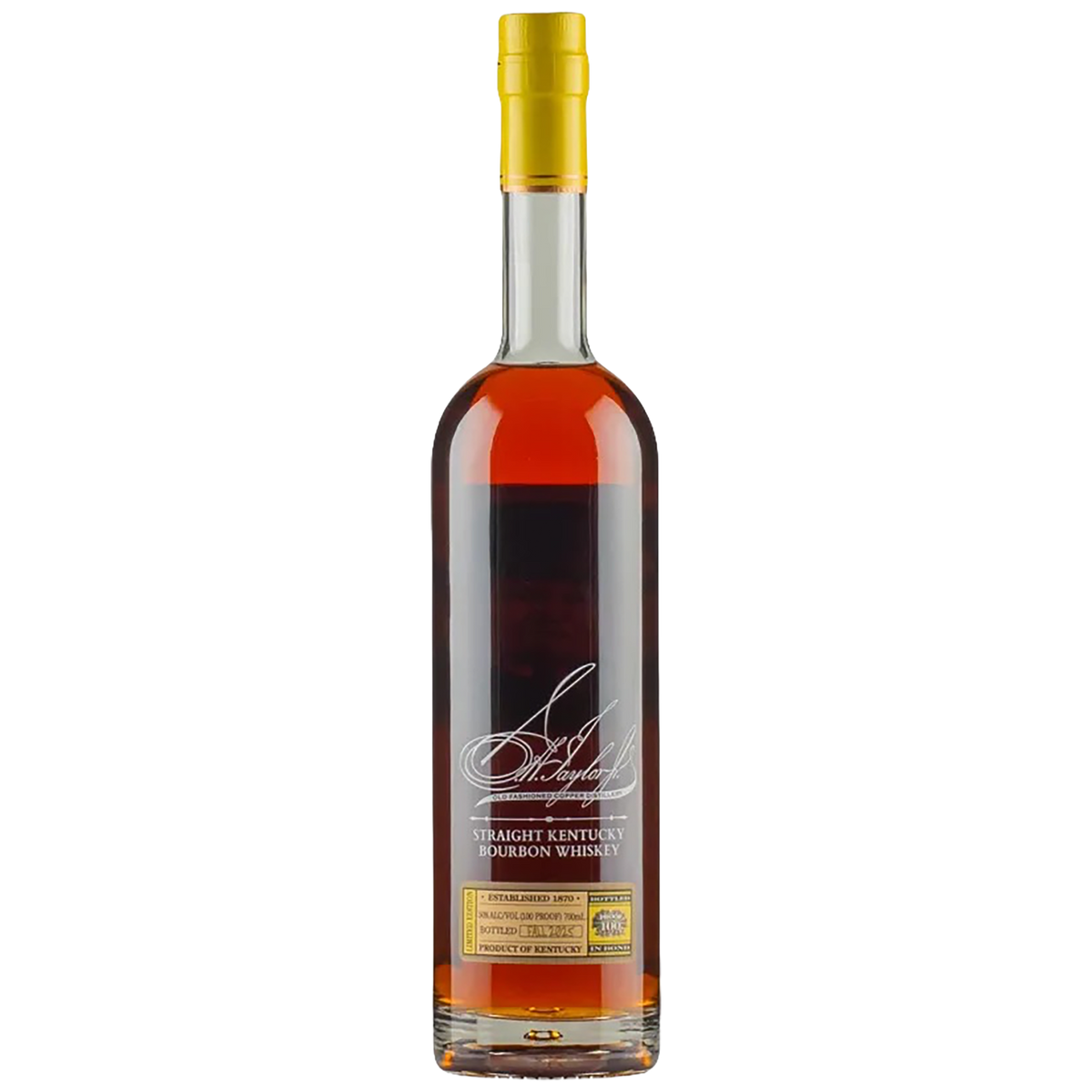 Bottle of Colonel E.H. Taylor Bottled in Bond 2025 Buffalo Trace Antique Collection Release bourbon, listed at Blenheim Vintners in St John’s Wood, London.