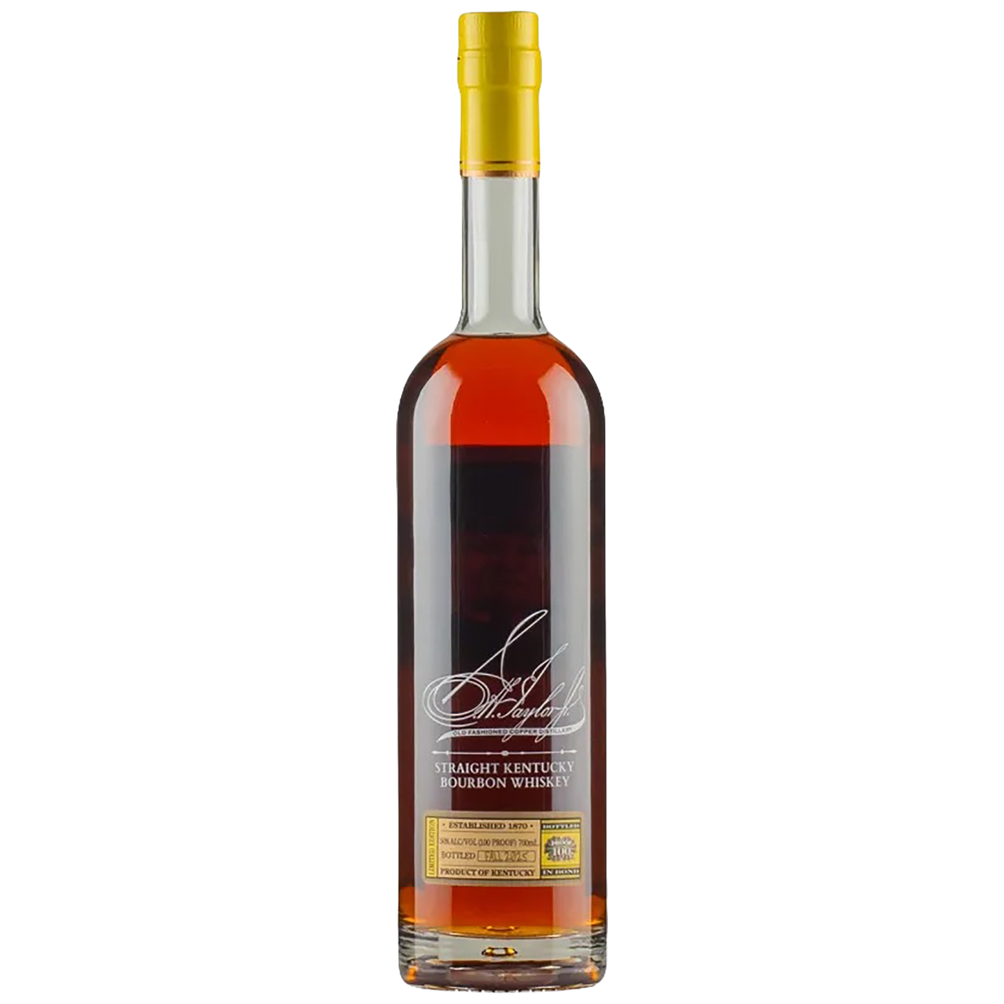 Bottle of Colonel E.H. Taylor Bottled in Bond 2025 Buffalo Trace Antique Collection Release bourbon, listed at Blenheim Vintners in St John’s Wood, London.