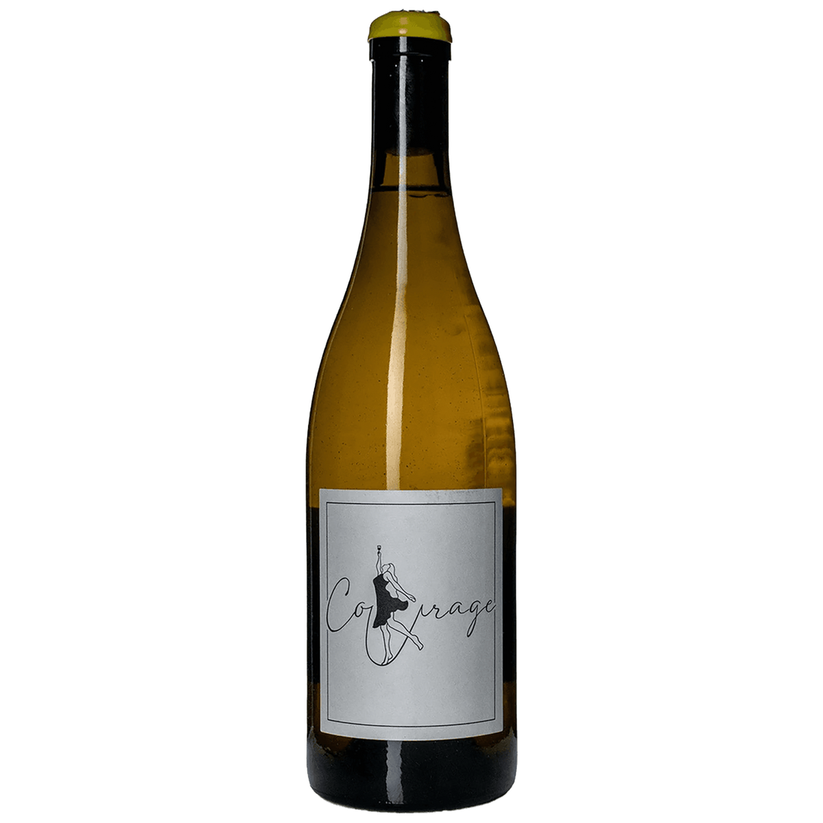 A bottle of Domaine Ganevat Le Courage Riesling 2021 Jura