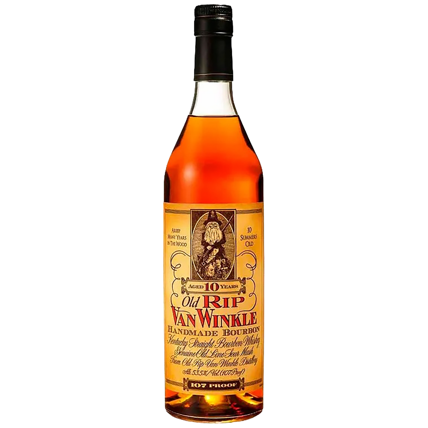Bottle of Old Rip Van Winkle 10 Year Old 2025 Release bourbon, listed at Blenheim Vintners in St John’s Wood, London.