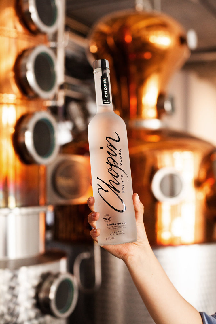 Bottle of Chopin Potato Vodka available to purchase at Blenheim Vintners North West London
