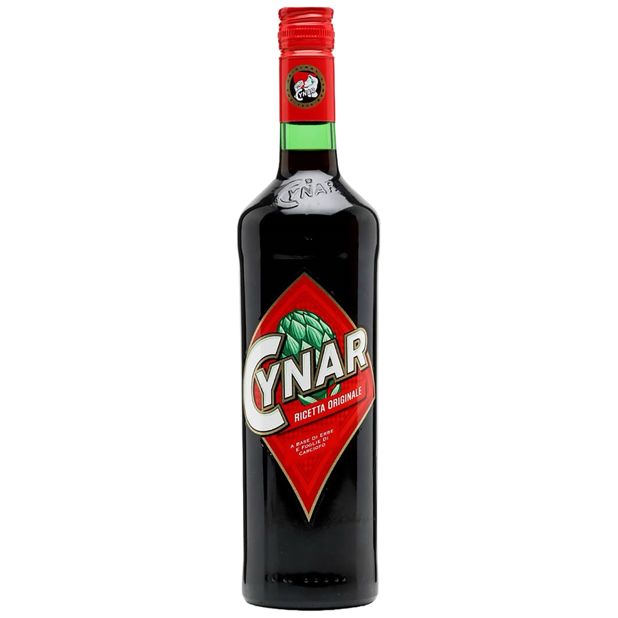 A bottle of Amaro Cynar
