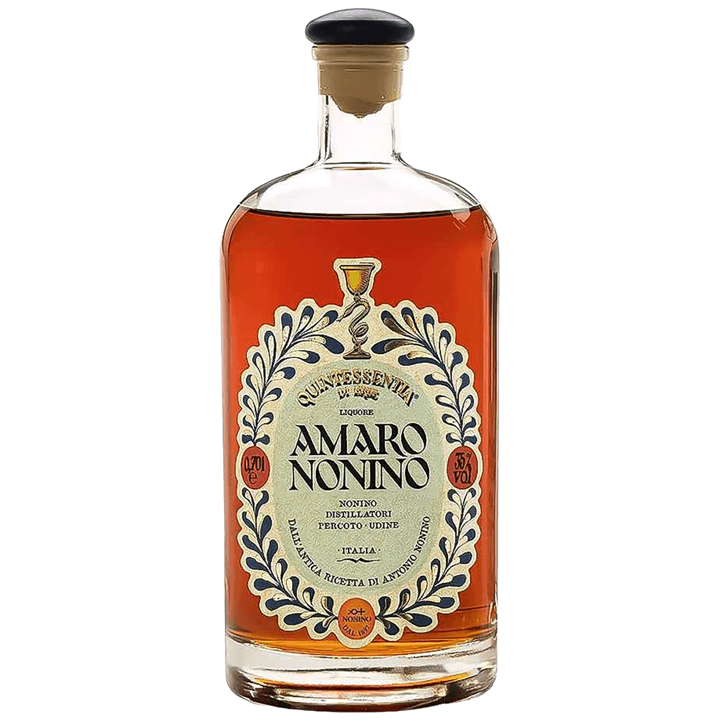 A bottle of Amaro Nonino Quintessentia