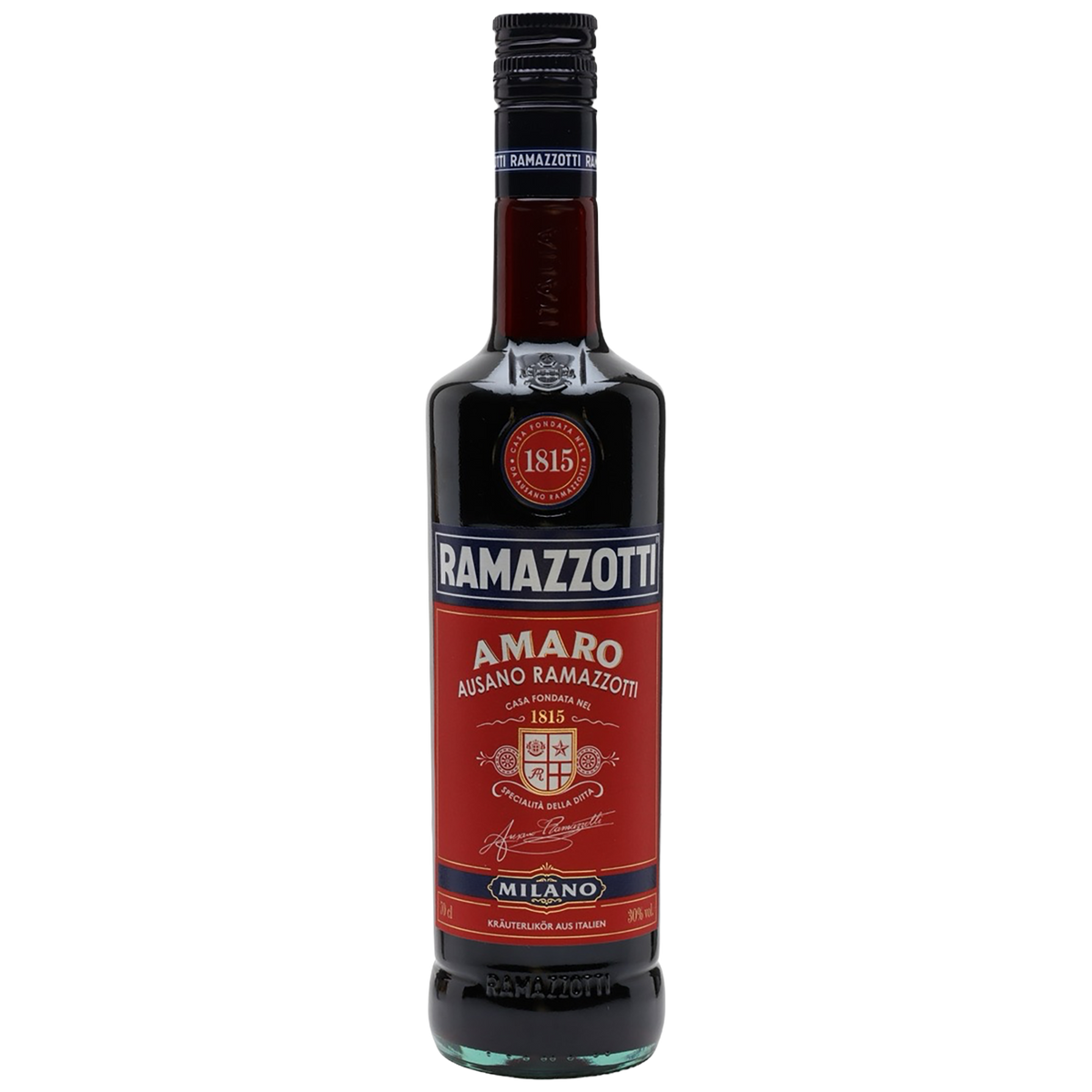 A bottle of Amaro Ramazzotti
