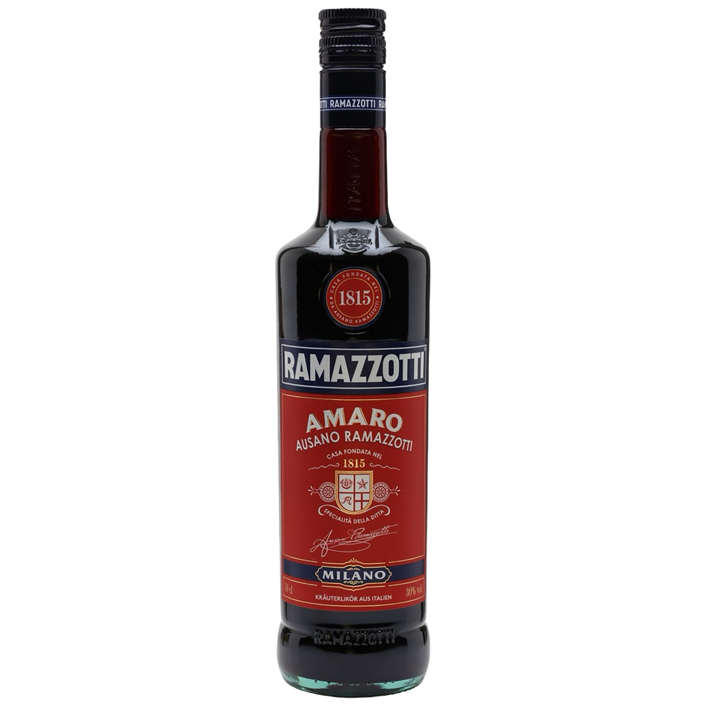 A bottle of Amaro Ramazzotti
