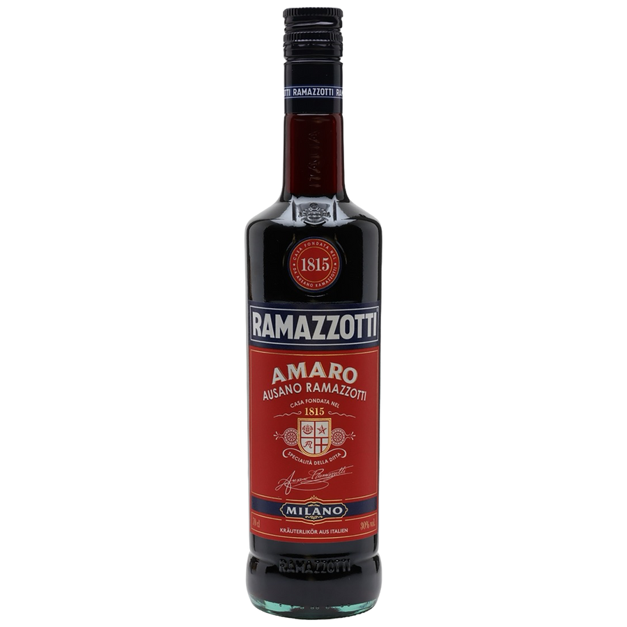 A bottle of Amaro Ramazzotti