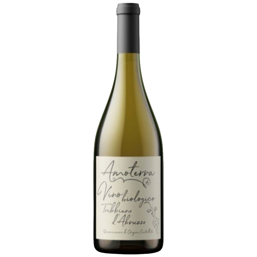 A bottle of Amoterra Trebbiano d'Abruzzo available at Blenheim Vintners