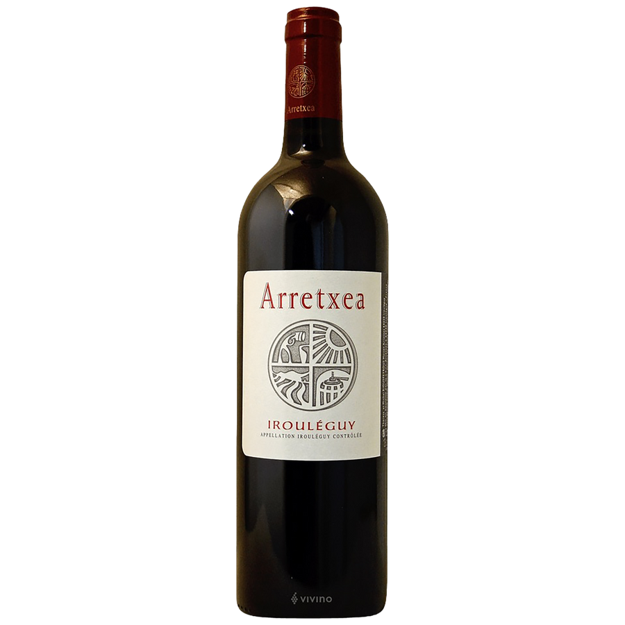 Bottle of Domaine Arretxea Irouléguy Rouge biodynamic Basque red wine
