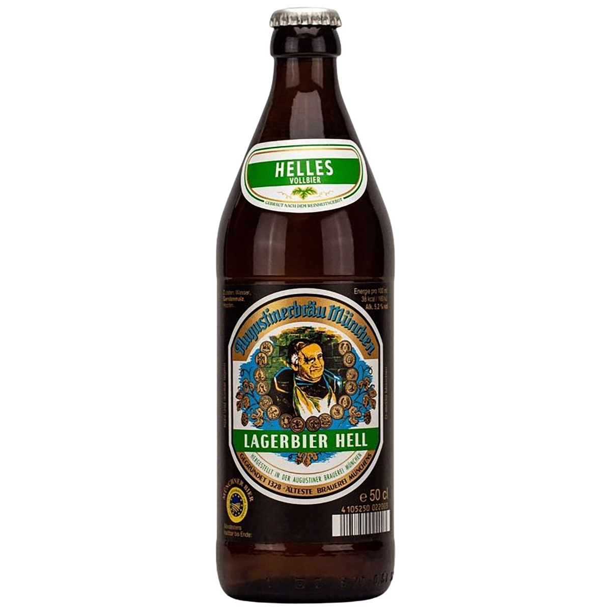 A bottle of Augustiner Helles Lager available at Blnheim Vintners