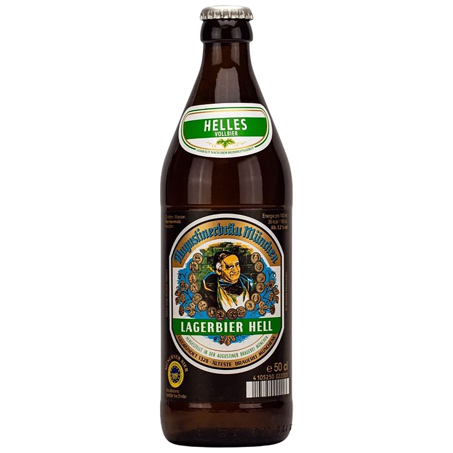A bottle of Augustiner Helles Lager available at Blnheim Vintners