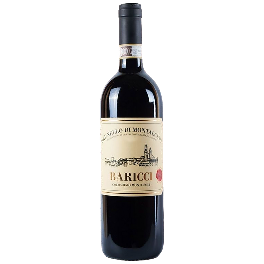 Bottle of Baricci Brunello di Montalcino Montesoli Sangiovese red wine