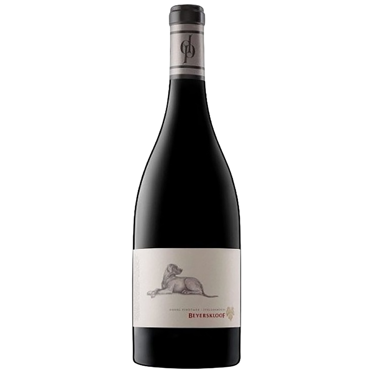 A bottle of Beyerskloof Diesel Pinotage